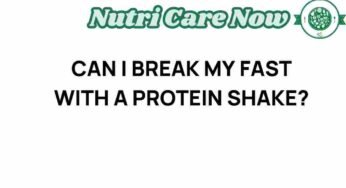 Breaking the Fast: Is a Protein Shake the Best Choice?