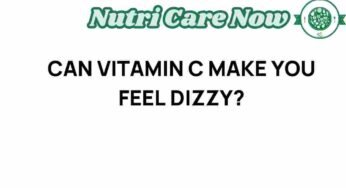 The Surprising Link Between Vitamin C and Dizziness: What You Need to Know