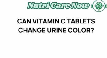 The Surprising Truth: Can Vitamin C Tablets Alter Urine Color?