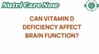 Unveiling the Impact of Vitamin D Deficiency on Brain Function