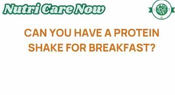 The Breakfast Dilemma: Are Protein Shakes a Smart Choice?