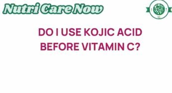 The Ultimate Guide: Should You Use Kojic Acid Before Vitamin C?