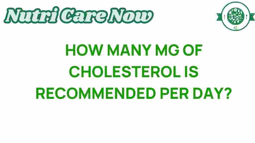 daily-cholesterol-recommendations