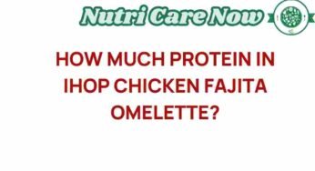Unveiling the Protein Power of IHOP’s Chicken Fajita Omelette
