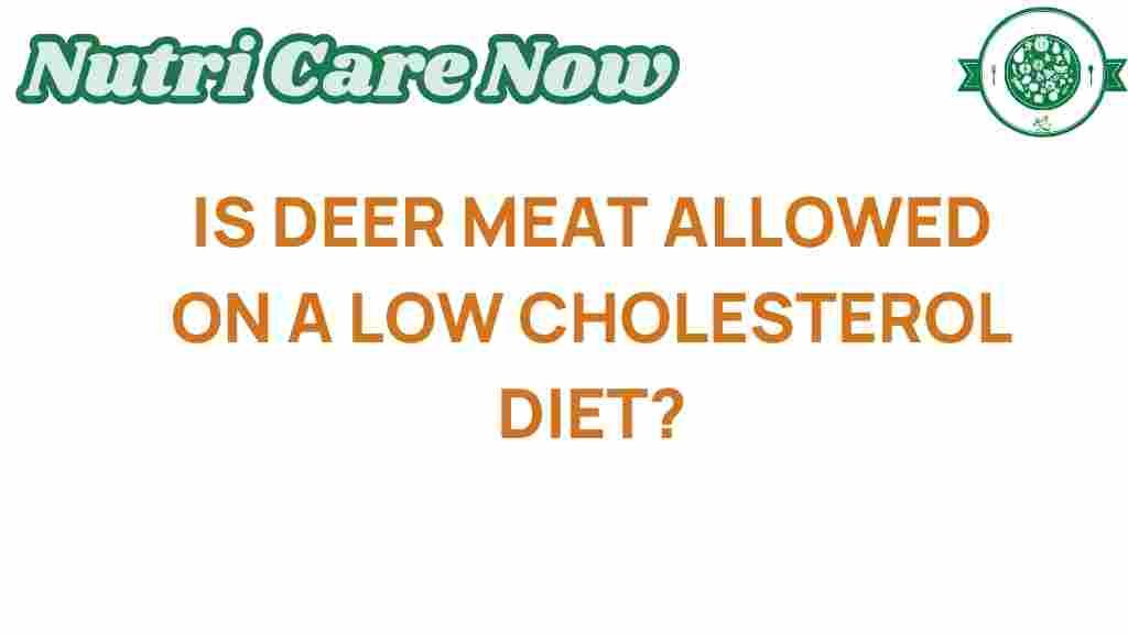 deer-meat-low-cholesterol-diet