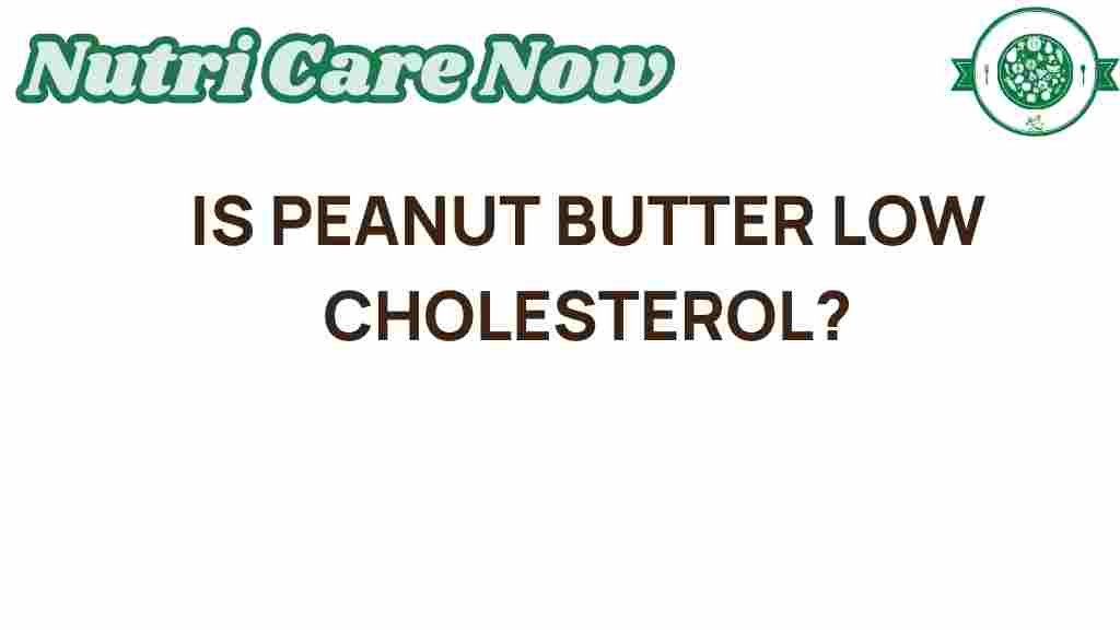 peanut-butter-low-cholesterol