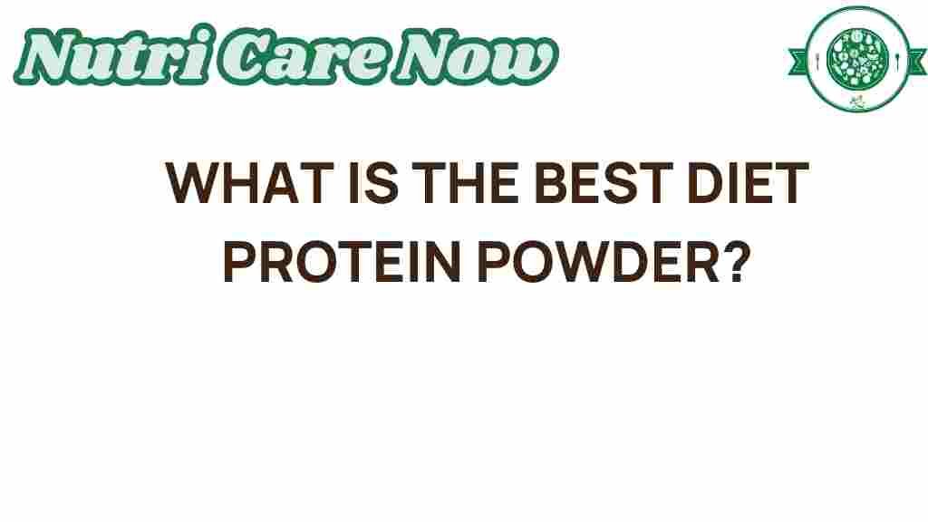 best-diet-protein-powder