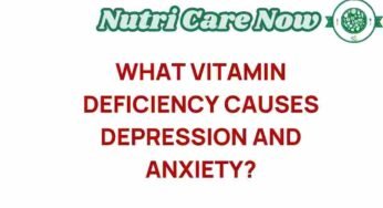 Unraveling the Link Between Vitamin Deficiency and Mental Health: What You Need to Know