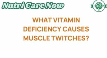 Unraveling the Mystery: What Vitamin Deficiency Triggers Muscle Twitches?